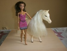 Barbie Pferd mit Barbie Puppe 2002 Mattel