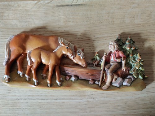 Wandbild holz relief - holz, koloriert