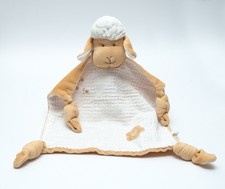 TEDI Lamm Schaf beige weiß  Waffeloptik Kuscheltuch Schmusetuch