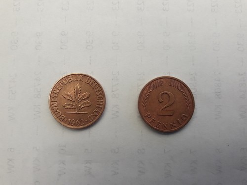 Pfennig münze 1962 j - pfennig , münze 