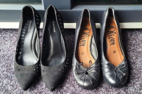 Damen pumps schwarz 36 - schwarz,