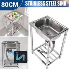 Spülbecken Waschtisch Edelstahl Spültisch Gastrospüle Küchenspüle Waschbecken