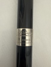 S.T. Dupont Paris Zigarrenetui – 20 cm – Schwarz Lack & Palladium – Luxus