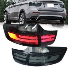 LH&RH Rückbremsleuchten für BMW X6 E71 2008-2014 Getönte LED-Rückleuchten