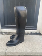 Aigle Reitstiefel schwarz Gummi Gr. 37 / UK 4