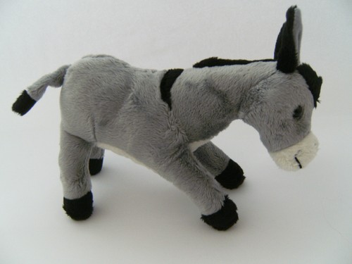 Plüschtier esel 20cm - esel, grau