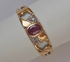 ♦️Nice Brillant mit Rubin