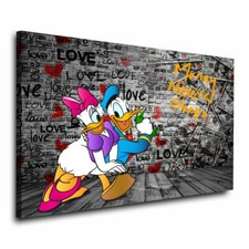 Wandbild Donald & Daisy Pop