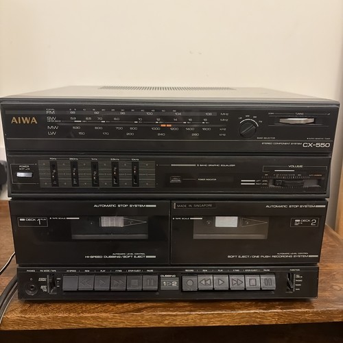 Vintage aiwa 550 stereo - aiwa, cx-550
