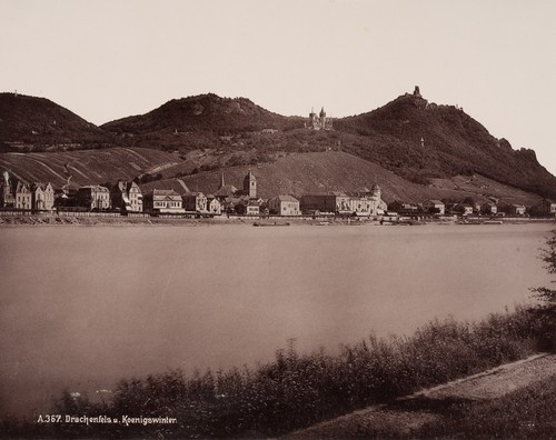 Rhein mit drachenfels und - rhein,