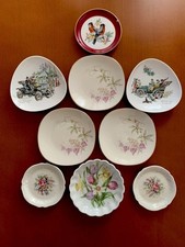 9 x Zierteller Sammelteller Untersetzer Porzellan ver. Hersteller Top Zustand