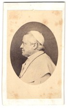 Fotografie Portrait Papst Pius IX im Seitenprofil 