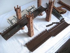 KE557*  FALLER H0 Konvolut Loreley Brücke mit 4 Rampen 72 cm lang Basteln!