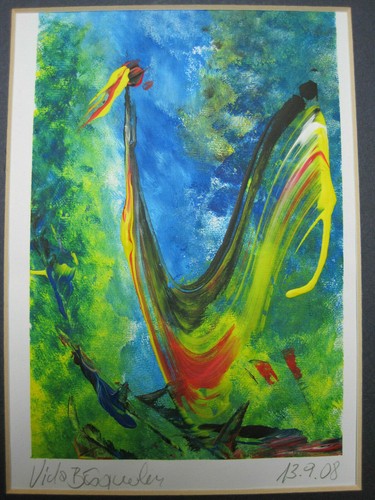 Acrylbild signatur - -,