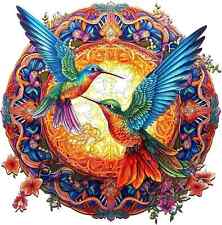 Holzpuzzle Mandala Kolibri