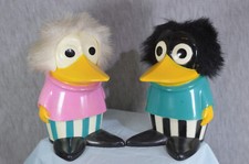 PAAR SAMMLER SPARDOSEN / SPARBÜCHSEN - WERBUNG DER STUTTGARTER VOLKSBANK