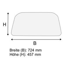 Abverkauf/LP90 - Dachscheibe für Gabelstapler - Breite 724mm - Höhe 457mm