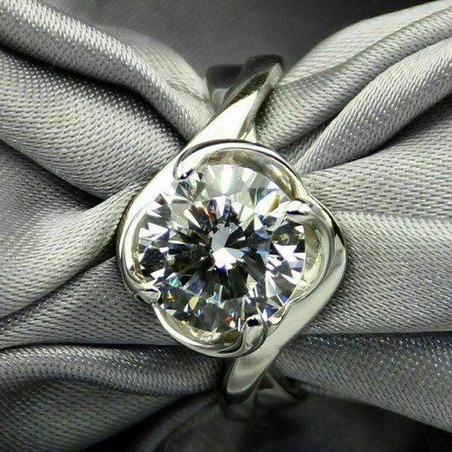 Rund solitär diamant - kt,