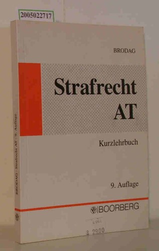 Strafrecht kurzlehrbuch - ,