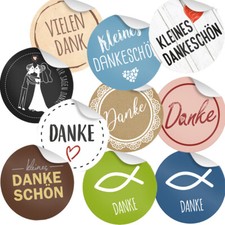 24x Sticker Danke Dankeschön