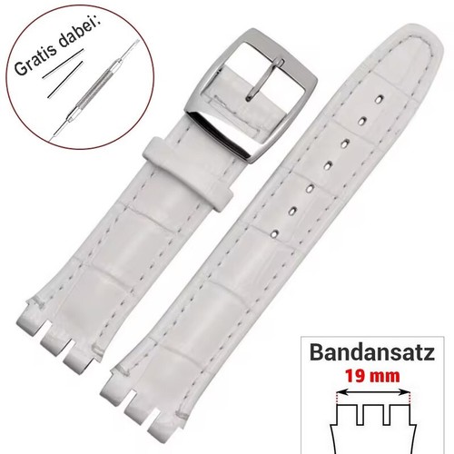 Leder armband 19mm - leder-armband, kompatibel