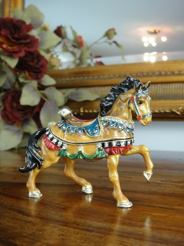 Schmuckdose pferd kristall - schmuckdose,