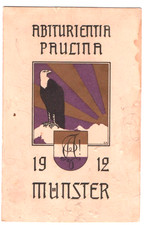 Münster i.W., Paulinum, Paulina 1912, Abiturienta, Studentika, gel. ,Orig.