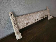 sehr alte Hakenleiste, Wandboard aus Holz, um 1900