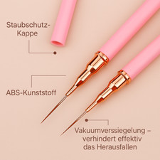 5x Nailart Pinsel Set Gel Nägel Fineliner Dotted Detail Pinsel für Nageldesign