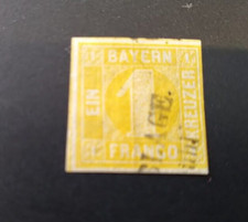 Bayern 1 Kreuzer gelb (Mi-Nr