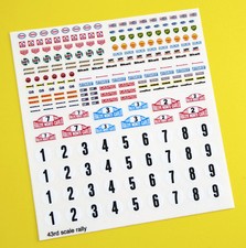 Corgi Dinky Matchbox Rallye Rennen Retro Vintage Retro Aufkleber Aufkleber, 43. Maßstab 