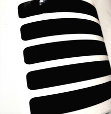 10 Streifen Aufkleber reflektierend Reflexfolie Schwarz Reflektorfolie Reflektor