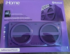 Bluetooth Speaker iHome iBT24UE Musik Box Lila Lautsprecher kabellos SRS TruBass