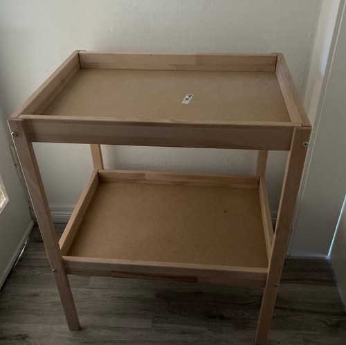 Wickeltisch holz beige natur - wickeltisch,