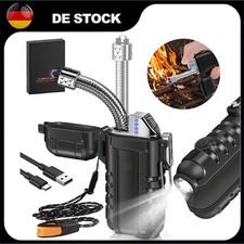 Feuerzeug Elektro 360° Flexible Hals Lichtbogen Feuerzeug USB C Wiederaufladbar