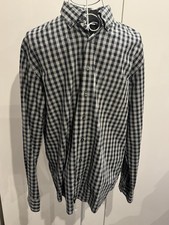 BRAX Herren Hemd in Gr. M grau schwarz Büro Arbeit Freizeit Party 