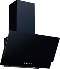 Dunstabzugshaube Kopffreihaube Schwarz 60cm- Hanseatic SY-103E9G-P1-C120-L52-600