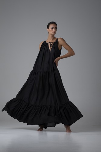 Kalita maxikleid schwarz - kalita, s
