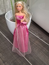 Barbie Puppe Ballkleid pink Glitzer  Top Zustand w. NEU!