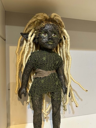 Ooak vinyl moorhexe puppe - vinyl,