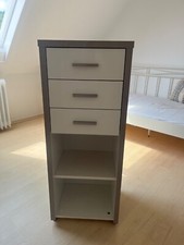 Kleines Beistellregal mit 3 Schubladen; Höhe 98cm