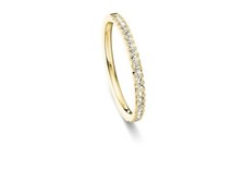 585 GOLD Damenring Diamanten Brillanten 0,16carat,Gelbgold.Neuer Ring+Etikett