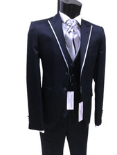 BRAUTKLEID GR. 48 BLAU CARLO