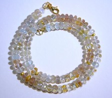 edelsteine24 TOP Edeltopas Imperial Topas Kette fac. Linsen 7mm-45,5cm! Top-b2