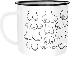 Emaille Tasse Becher Fun Tasse
