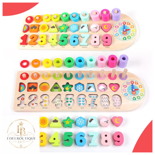 Holzpuzzle 1 spielzeug - 4-in-1,