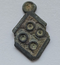 Römisches Rauten Siegel, Bronze, Original Echtheit garantiert, unbehandelt