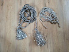 Dekoration Weihnachtsschmuck silber Kette Girlande Kordel