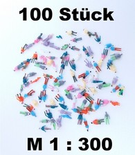 100x Modellbau bunt Figuren