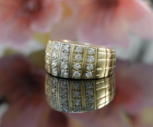 Bicolor brillant ring - ring, 750er